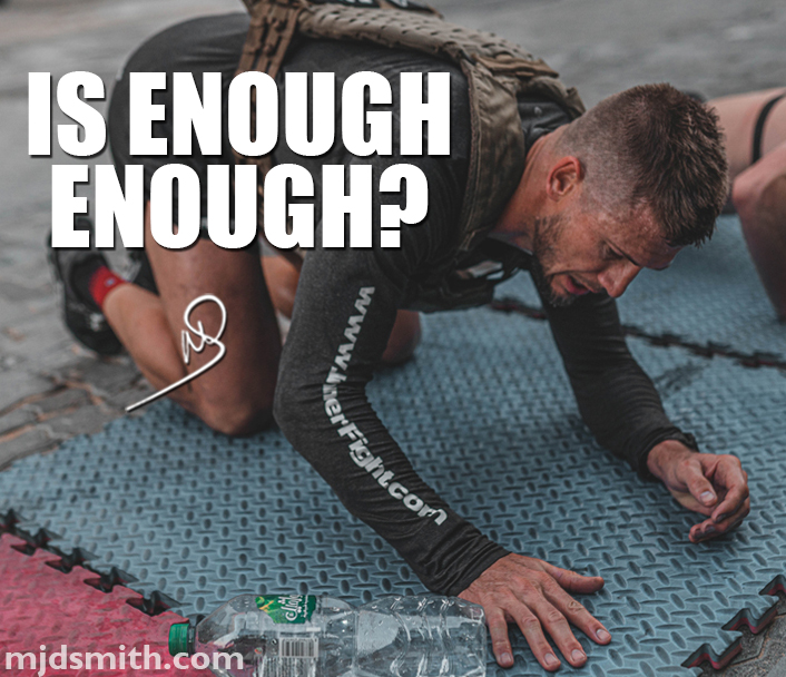 Is enough enough?