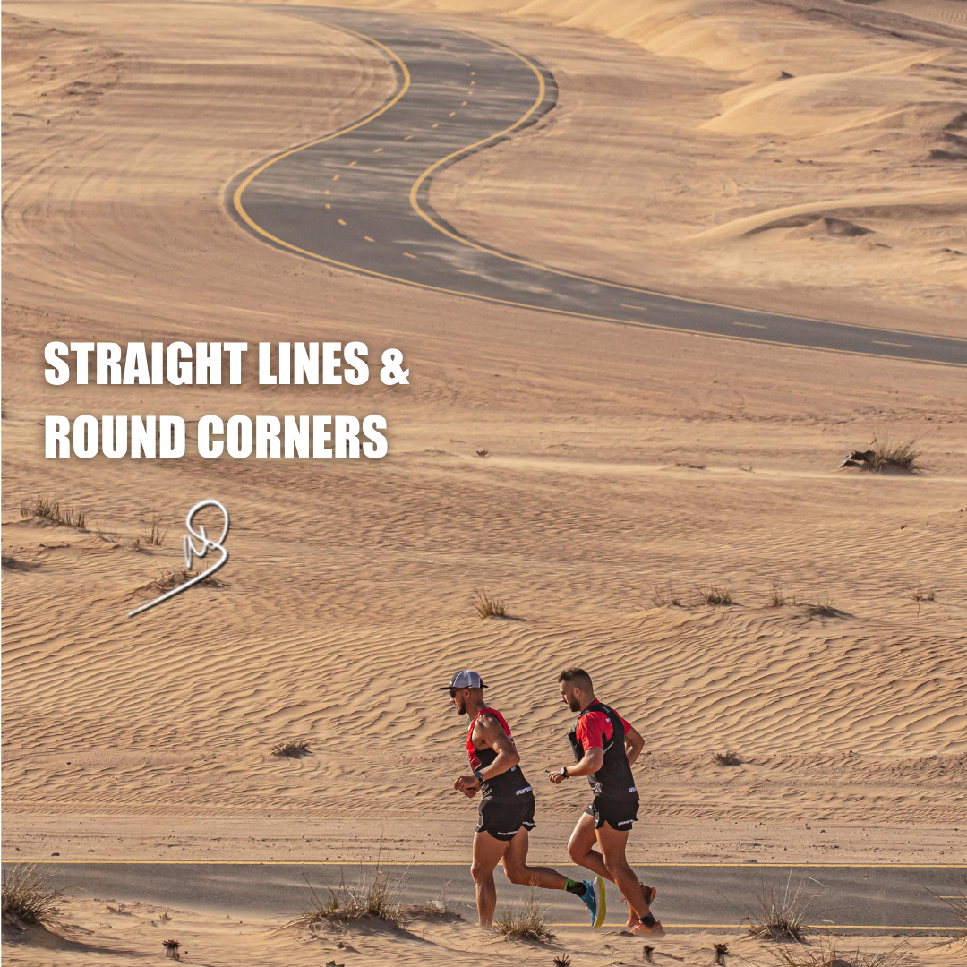Straight lines and round corners